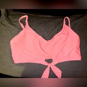 NWOT No Boundaries Coral Pink Bikini Top (L 11/13)